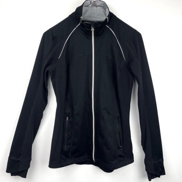 Lululemon Run Stay On Course Peplum Jacket Black Reflective 6 - Picture 2 of 10